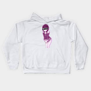 Aesthetic Japanese Girl 8 v3 Kids Hoodie